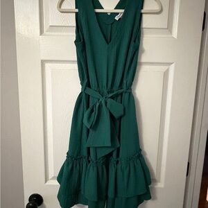 Calvin Klein Green Sleeveless Dress Size 8